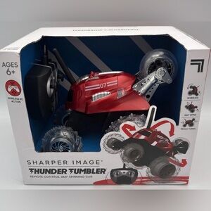 Sharper Image Thunder Tumbler Remote Control 360 Spinning Red Car Brand NEW